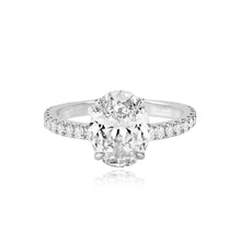 Load image into Gallery viewer, Diamond Thick Pave Band Engagement Ring
