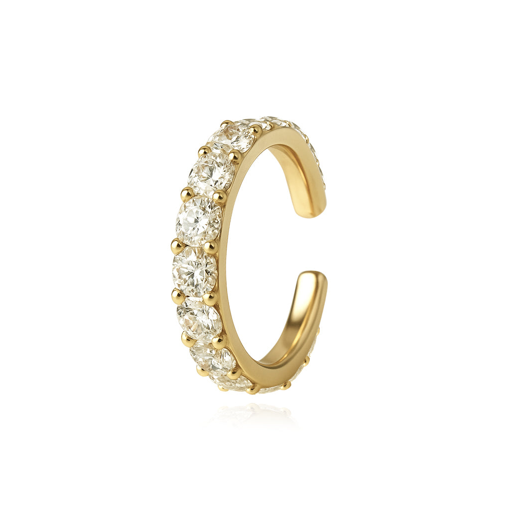 Large Diamonds All Around Cuff