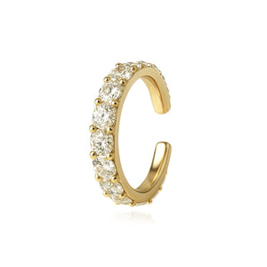 Large Diamonds All Around Cuff