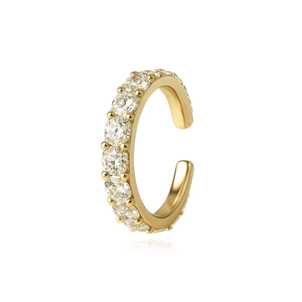 Large Diamonds All Around Cuff