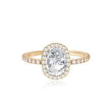 Load image into Gallery viewer, Pave Bezel Engagement Ring
