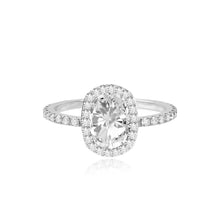 Load image into Gallery viewer, Pave Bezel Engagement Ring
