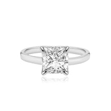 Load image into Gallery viewer, Large Diamond Shape Thick Solid Plain Band Engagement Ring
