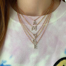 Load image into Gallery viewer, Large Diamond Heart Paperclip Necklace
