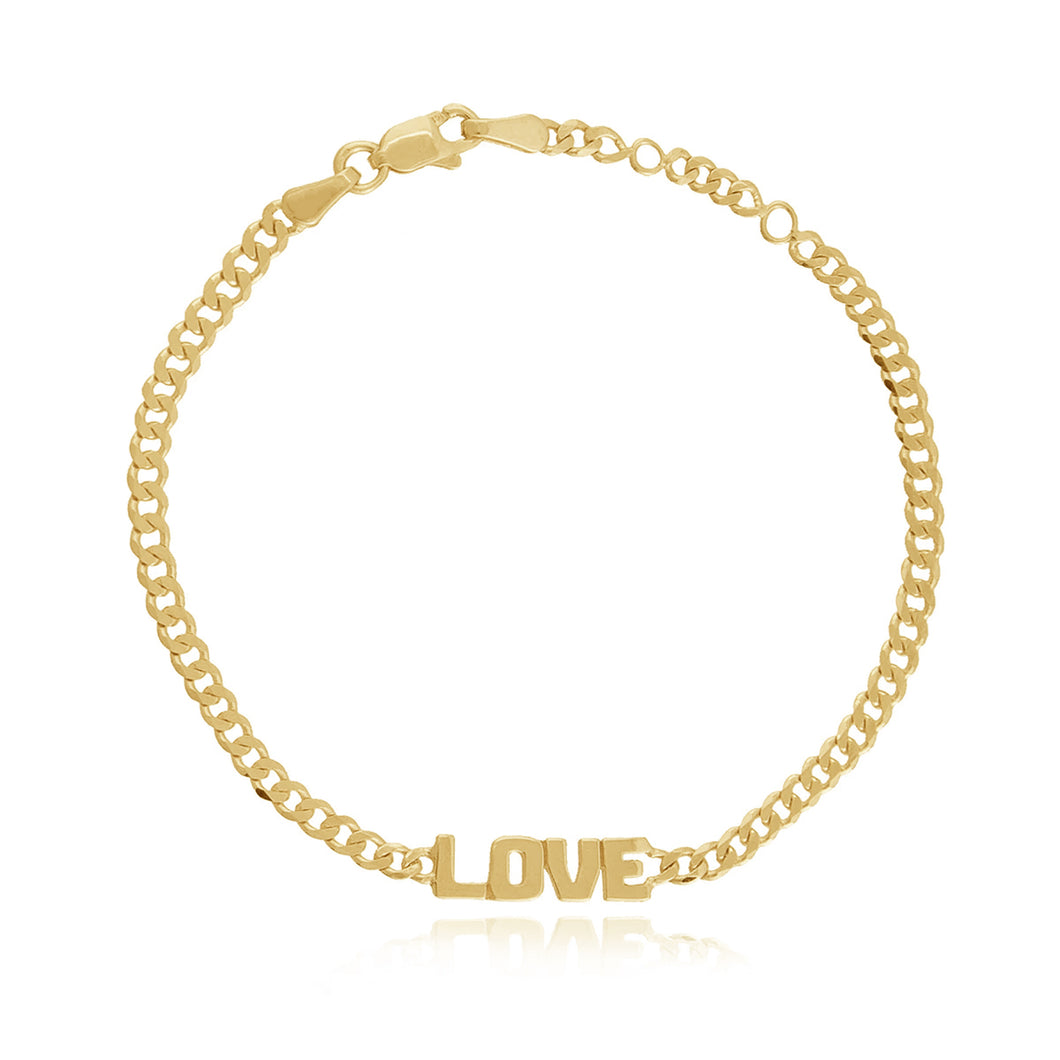 Love Cuban Chain Bracelet