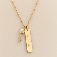 Heart Key Charm