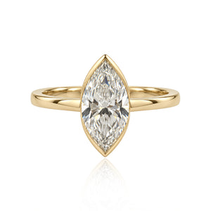 Marquise Half Bezel Ring