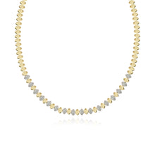 Load image into Gallery viewer, Marquise Shaped Pave and Golden Necklace
