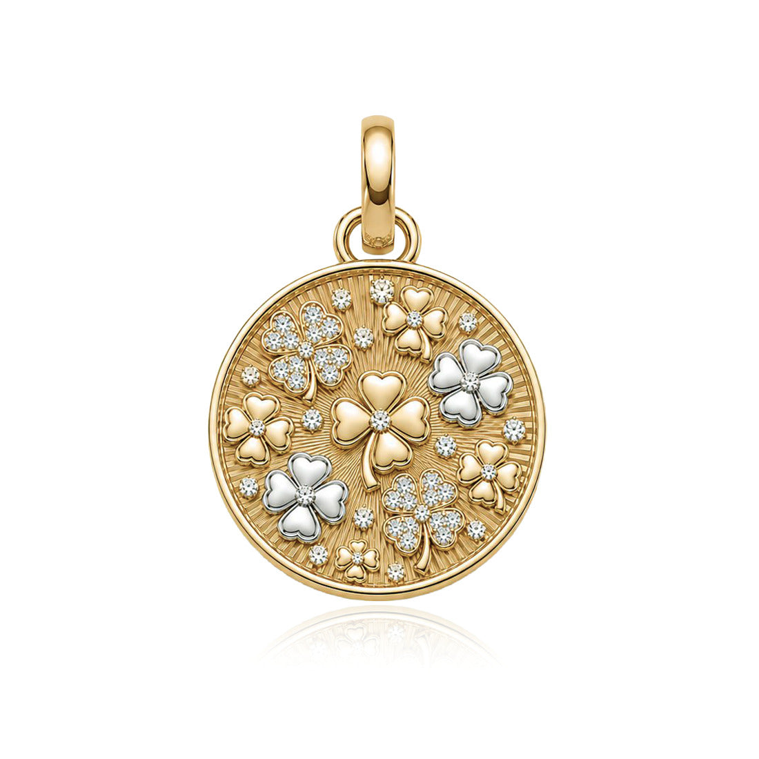 Medallion Diamond Multi Clover Charm