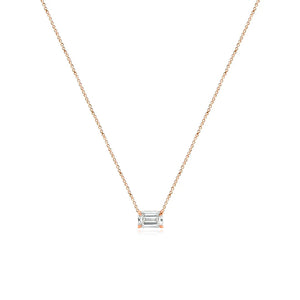 Medium Diamond Solitaire Necklace