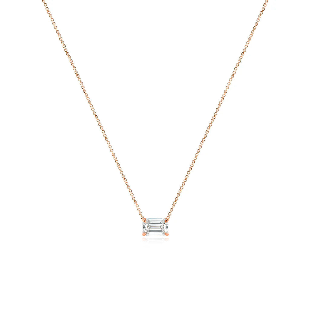 Medium Diamond Solitaire Necklace