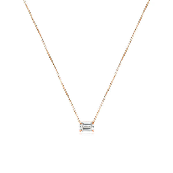 Medium Diamond Solitaire Necklace