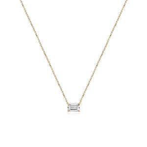 Medium Diamond Solitaire Necklace