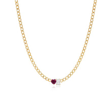 Load image into Gallery viewer, Medium Two-Gemstones Necklace
