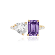 Load image into Gallery viewer, Large Two-Gemstones Ring
