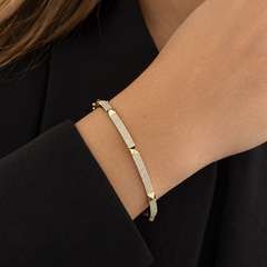 Medium Pave with Spikes Bangle