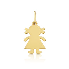 Mini Gold Girl Charm