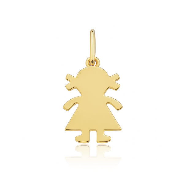 Mini Gold Girl Charm