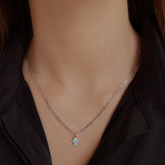 Mini Pave Hamsa Charm