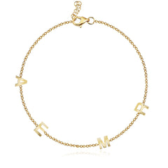 Multi Gold Initials Bracelet