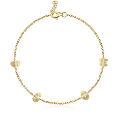 Multi Gold Initials Bracelet
