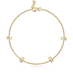 Multi Gold Initials Bracelet