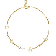 Multi Gold Initials Bracelet