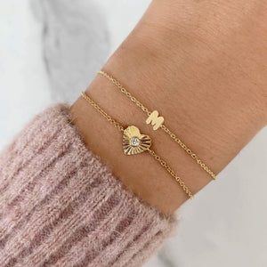 Multi Gold Initials Bracelet