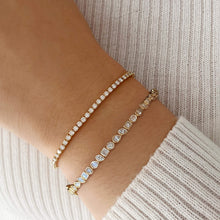 Load image into Gallery viewer, Multi Shape Bezel Diamond Bangle
