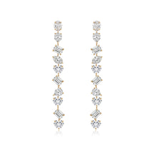 Load image into Gallery viewer, Dangling Multi Shape Drop Earrings
