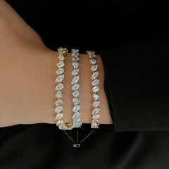 Multi Shape Diamond Tennis Bracelet