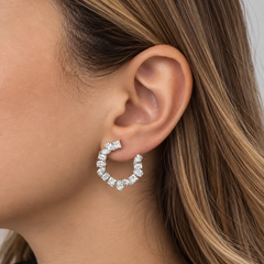 Multi Shape Lab Diamond Hoop Earrings