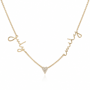 Multiple Handwriting Names Necklace