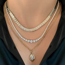 Load image into Gallery viewer, Fluted Bezel Diamond Charm
