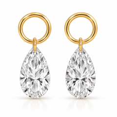Lab Diamond Floating Earring Charm