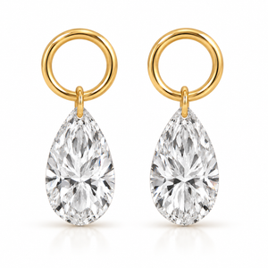 Lab Diamond Floating Earring Charm