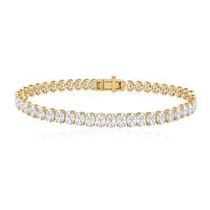 Oval Diamond Tennis Bracelet