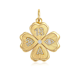 Fluted Clover Charm