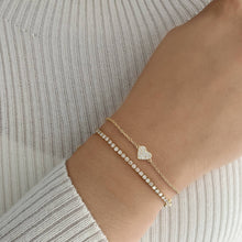 Load image into Gallery viewer, Pave Heart Bracelet
