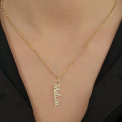 Pave Name Charm
