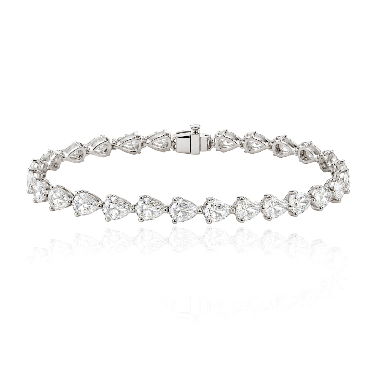 Pear Diamond Tennis Bracelet