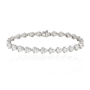 Pear Diamond Tennis Bracelet