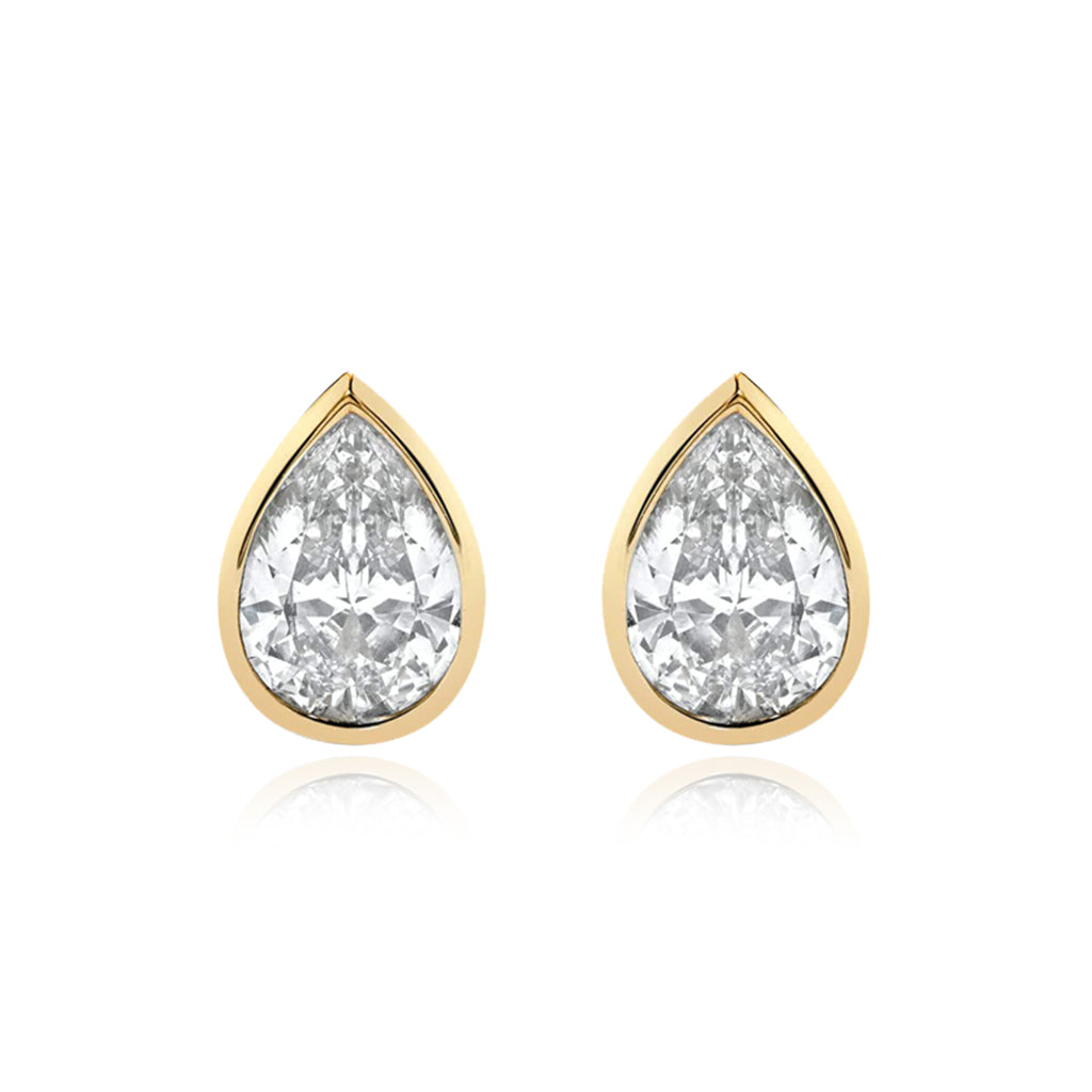 Pear Diamond Studs