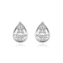 Load image into Gallery viewer, Pear Diamond Studs
