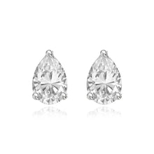 Load image into Gallery viewer, Pear Diamond Studs
