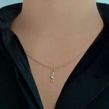 Load image into Gallery viewer, Cutout Gold Initials &amp; Bezel Charm

