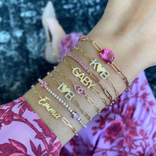 Load image into Gallery viewer, Multi Shape Gemstone Tennis Bracelet
