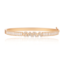 Load image into Gallery viewer, Personalized Baguette Sliding Bangle
