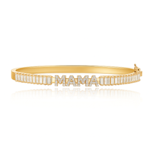 Load image into Gallery viewer, Personalized Baguette Sliding Bangle
