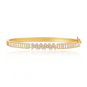 Personalized Baguette Sliding Bangle